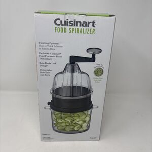 Cuisinart Food Spiralizer Thin & Thick Julienne or Ribbon Slice Bpa Free NEW